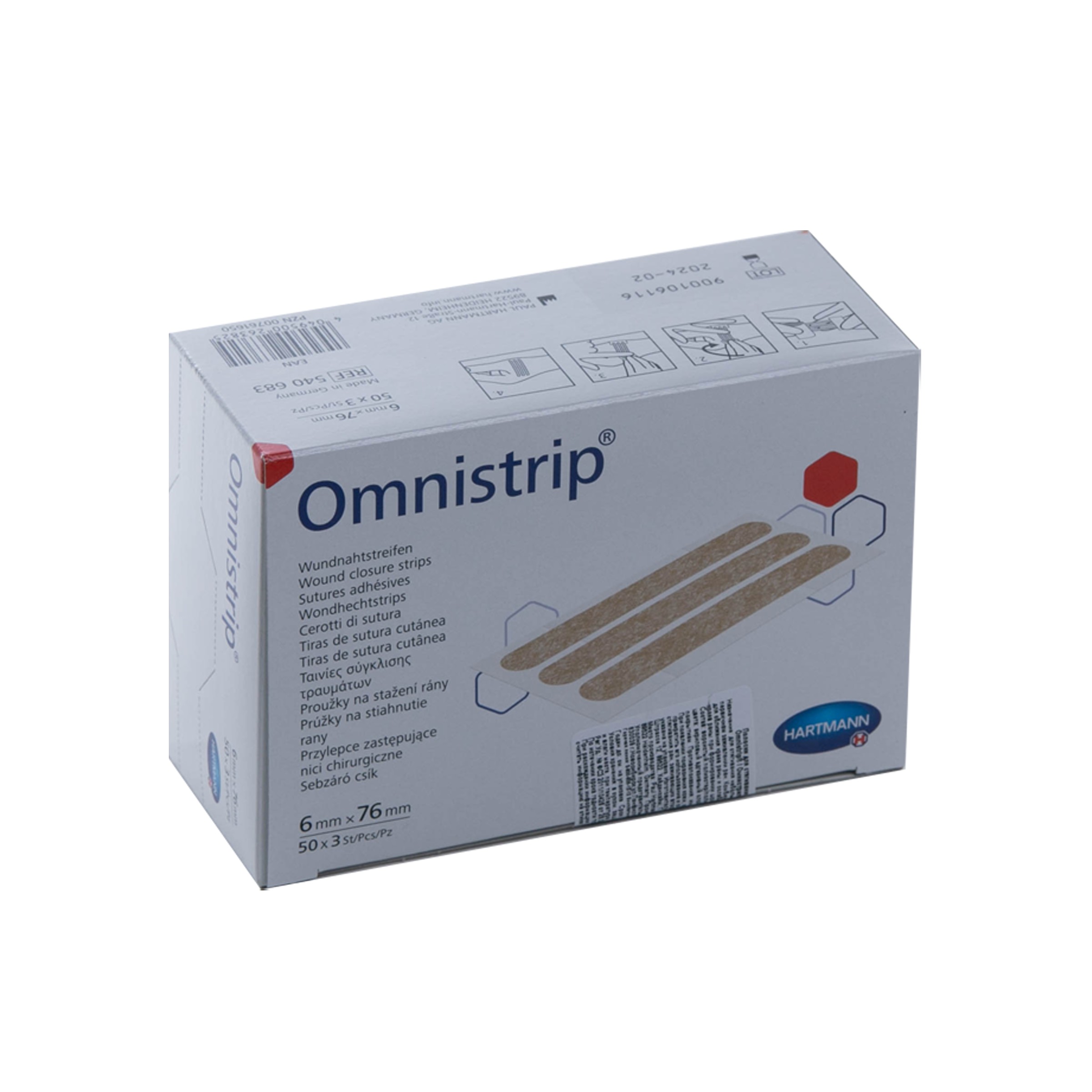 Лейкопластырь Omnistrip на шов тел.цв. 6*76мм N3 540683 купить в Москве ✓.