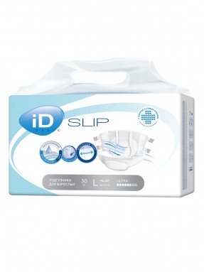  Подгузники  iD Slip Basic L для взрослых №30 | Онтэкс РУ, 10%  фото