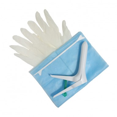  Набор гинек. Ева со шпателем зерк.№3 (белое L)  фото