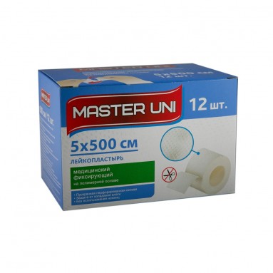  Лейкопластырь 5*500 Master Uni на тканевой основе 0506-061  фото