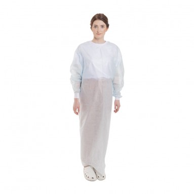  Халат хирургический нестер (рукав на манжете, р.52-54, дл.140см, спанбонд пл.25 голубой) Н70012838  фото