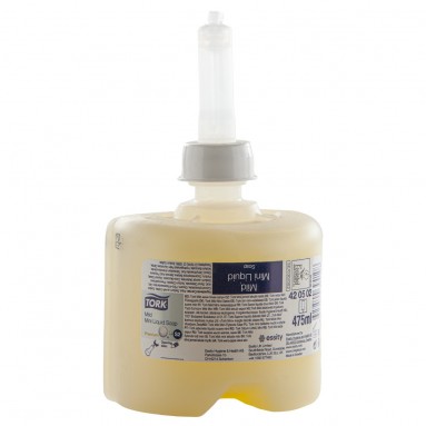  Мыло жид. в картридже TORK 0,475л мини Premium S2 крем-мыло перламутровое 421502 (420502)  фото