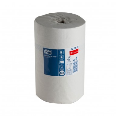  Полотенце бум. в рулоне TORK с центр. вытяжкой 1сл. 120м Universal М1 д/протирки белые 120123  фото