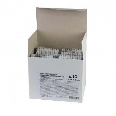  Бинт когезивный эластич. 10 м * 8 см №10 (самофиксирующийся) 'Вариант'  фото