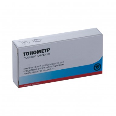  Набор грузиков метал. д/определения внутриглазного давления по Маклакову НГм2-'ОФТ-П' С ПОВЕРКОЙ  фото