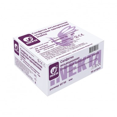  Салфетка инъекционная 65*30мм INEKTA №50  фото