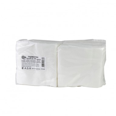  Салфетка спанлейс 30*30см  №100 белая (пач.)  фото