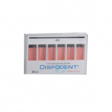  Штифты гуттаперчевые #40 №120 Dispodent  фото