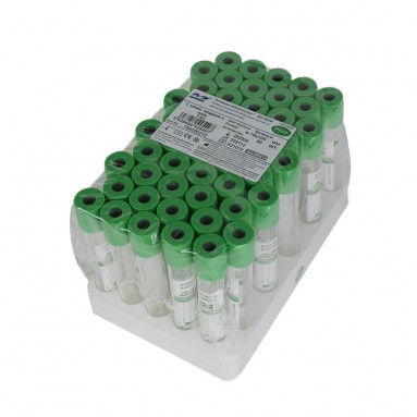  Пробирка вак. IMPROVACUTER с натрий-гепарином и гелем (зелен.) 9мл №50 (пластик) 16*100мм 754090212  фото