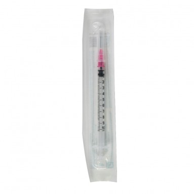  Шприц инъекционный однократного применения 1мл INEKTA стерильный (подходит для введения инсулина) с иглой 29G x 1/2' (0.33 x 13мм)  фото