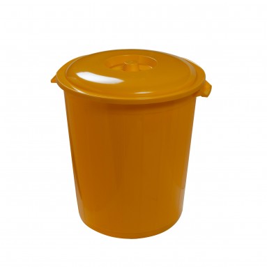  Контейнер МК-06 д/хранения транспорт. и утил мед. отходов 50л желт.кл.Б с н/фикс. крыш.  фото