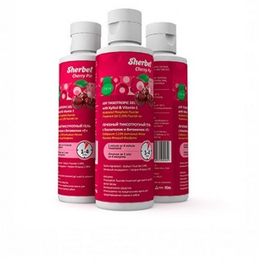  Гель профилактический фторирующий АПФ Sherbet вишневый пирог 500мл 56-10002  фото