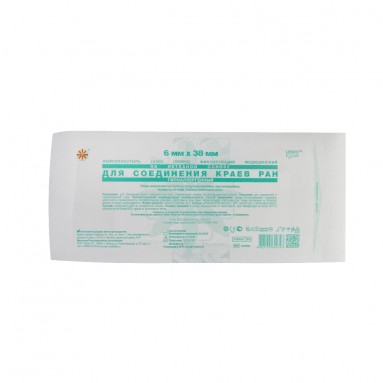  Лейкопластырь LEIKO  для соединения краев ран 6 мм х 38 мм №6  532864  фото