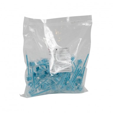  Насадка пласт.смесит. д/картриджей (для врем.коронок) 50шт New Blue Cement Tip-L S 141  фото