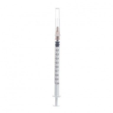  Шприц одноразовый 1мл INEKTA трехдетальный стерильный (подходит для туберкулиновых проб) импортный с иглой 0,45х13мм (26G*1/2')  фото
