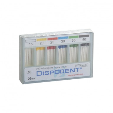  Штифты бумажные #15-40 конус 06 N100 Dispodent  фото