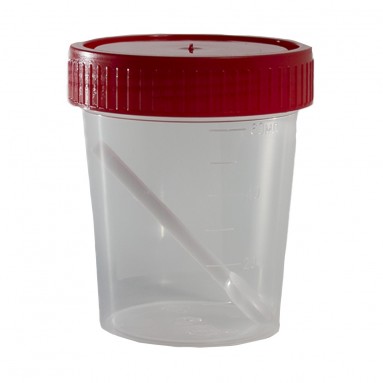  Контейнер д/биопроб полимерный 60мл стер. со шпателем в инд.уп.  фото