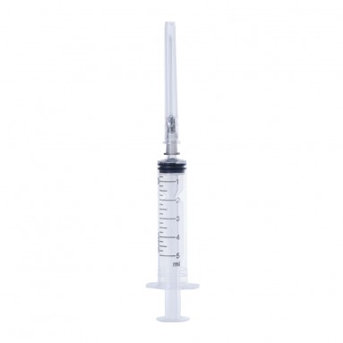  Шприц однор. 5мл 3-х комп. с иглой 22G х 1 1/2' (0,7х40 мм) 120407  фото