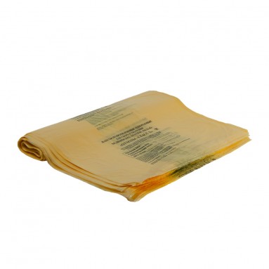  Пакет мед. д/утил. отх. комплект 900*800мм кл. Б желтый №100  фото