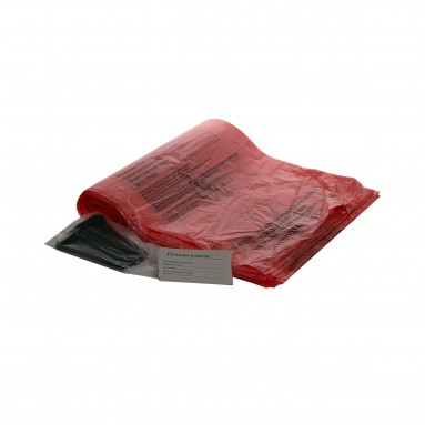  Пакет мед. д/утил. отх. комплект 600*500мм кл. В красный №100  фото