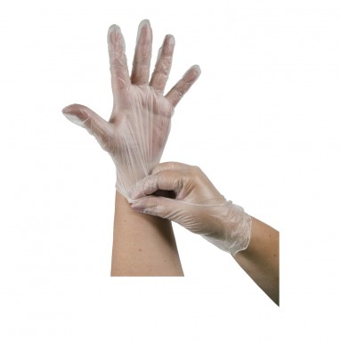  Перчатки виниловые одноразовые р-р L  фото