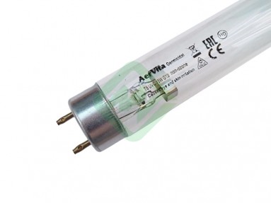  Лампа газоразрядная,ультрафиолетового излучения, мод. AerVita T8 UVC 15W G13  фото