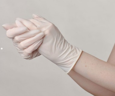  Перчатки медицинские диагностические (смотровые) одноразовые нестерильные латексные, неопудренные с однократной хлоринацией, текстурированные на пальцах, M  50 пар  фото