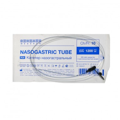  Катетер назогастральный с РКП, Ch/Fr 10, 1200 мм, открытый конец 0313-M105-10  фото