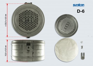  Бикс КСКФ D6 (стерилизационная коробка с фильтром)  фото