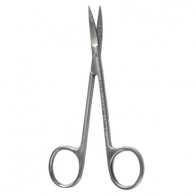  Ножницы глазные вертикально-изогнутые остроконечные 115мм Н-41 J-22-212A  фото