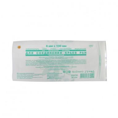  Лейкопластырь LEIKO  для соединения краев ран 6мм*100мм №10 532866  фото