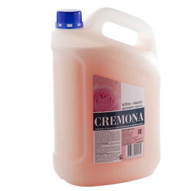 Мыло жидкое Кремона 5л крем-мыло Розовое масло 102219  фото