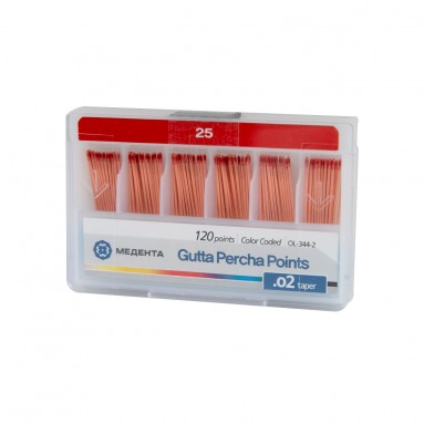  Штифты гуттаперчевые #25 N120 (Медента) | Meta Biomed, 10%  фото