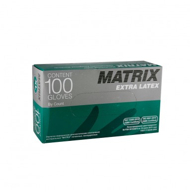  Перчатки MATRIX латекс. смотр. текст. неопудр.XL  фото