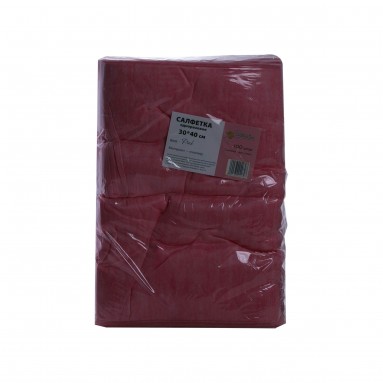  Салфетка спанлейс 30*40см White Line №100 розов (пачка) 10471  фото