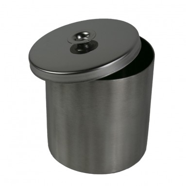  Стакан медицинский металлический СтС-76-80 с крышкой без основания  фото