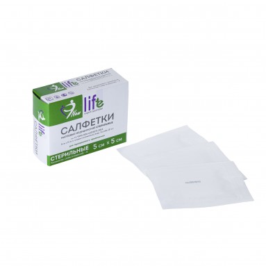  Салфетка марл. стер. 8-сложен. 5*5  пл. 32 №10 инд уп  фото