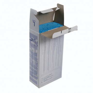  Перчатки  INEKTA  нитрил. смотр. неопудр. текст. н/ст. ГОЛУБЫЕ, L  фото