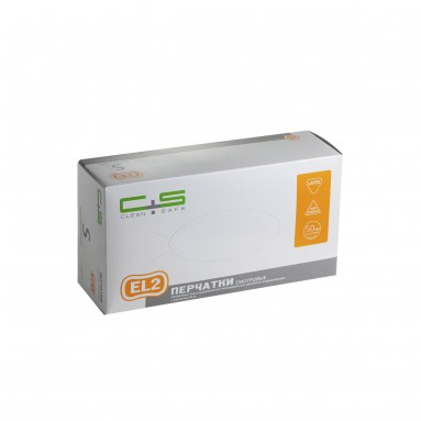  Перчатки Clean+Safe латекс. смотр. текст. S  2-го хлор. неопудр. желт. с валиком (EL2)  фото