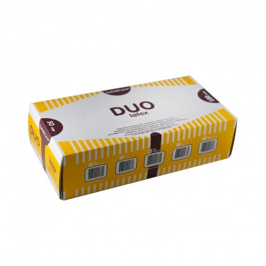  Перчатки SafeCare DUO латекс. смотр. текст. 2хлор. неопудр.р-р M  фото