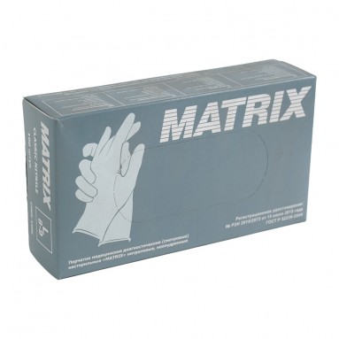  Перчатки MATRIX  смотр. нитрил. неопудр. Classic Nitrile L  фото