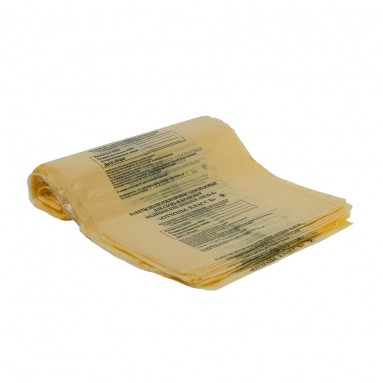  Пакет мед. д/утил. отх. комплект 1000*600мм кл. Б желтый №100  фото