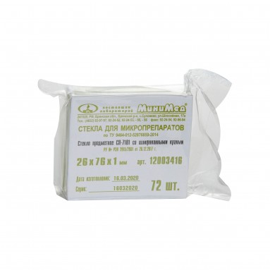  Стекло предметное с шлиф. краями СП-7101, 26*76*1мм №72 12003416  фото