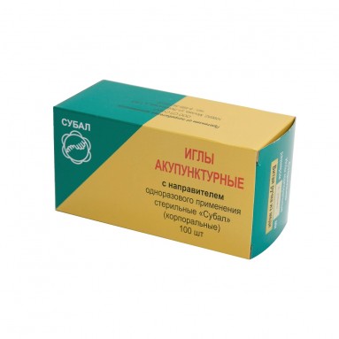  Иглы корпоральные акупун. Ø 0,30x40мм  однораз. стерил. с ручкой из  меди с направителем №100  фото