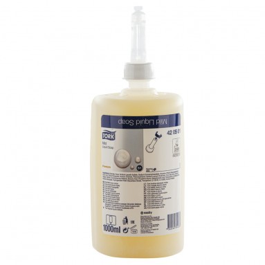  Мыло жид. в картридже TORK 1л Premium S1 крем-мыло перламутровое 421501/420501  фото