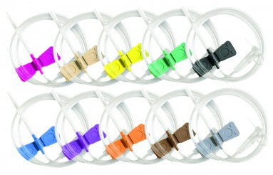  Игла(катетер)-бабочка для вливания в малые вены, 21G×3/4' (0,80мм×19мм), №100  фото