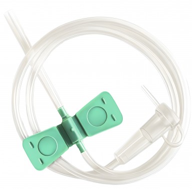  Игла(катетер)-бабочка для вливания в малые вены, 21G×3/4' (0,80мм×19мм), №100  фото