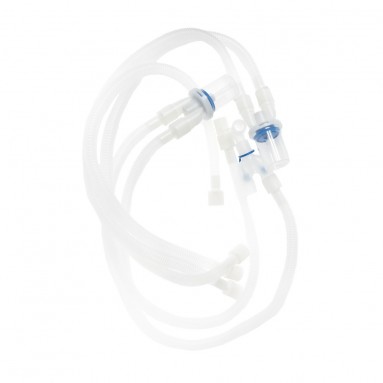 Контур дыхат. вентил. детский гофрированный, 2 влагосборника, лимб 80см 484401S Inekta  фото