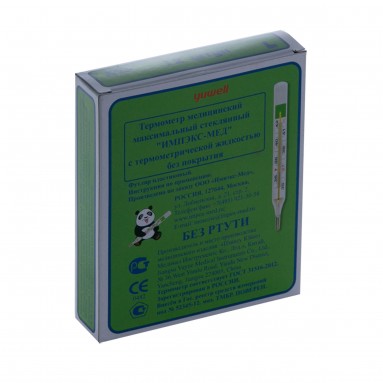  Термометр мед. максимальный  стекл. безртутный (галлий, индий, олово), пл. футляр  фото