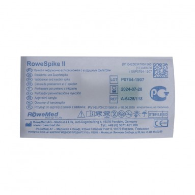  Канюля (спайк) инфузионно-аспирационная с воздушным фильтром (зеленая) RoweSpike II арт. A-6425/118  фото